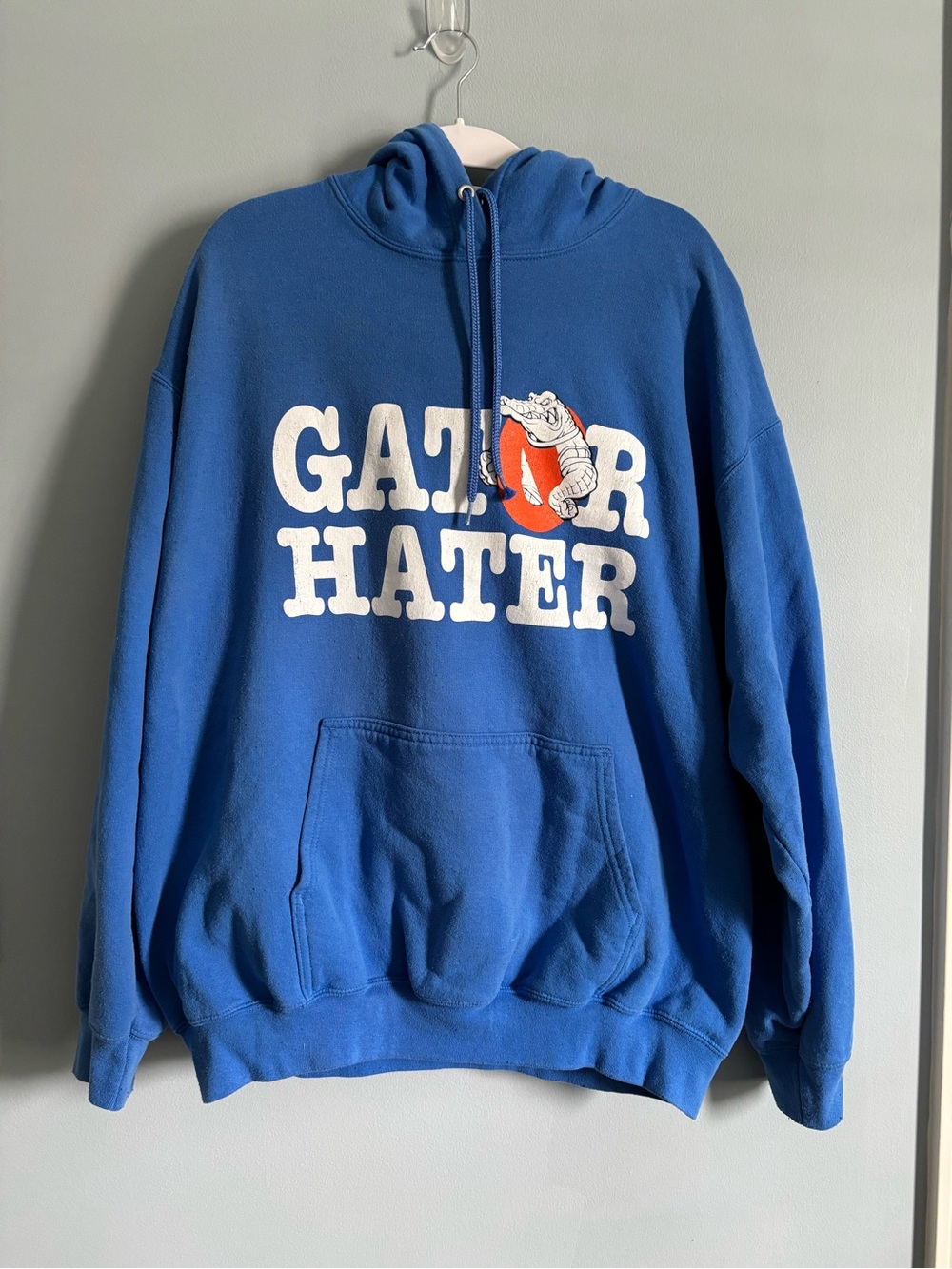 Blue "Gator Hater" Graphic Hoodie Sweatshirt